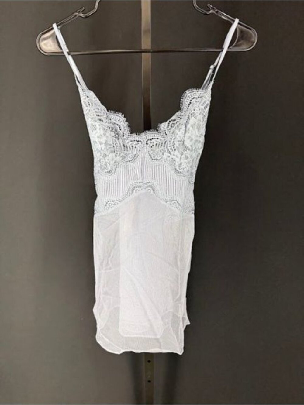 Victoria's Secret Blue Lace Chemise Slip